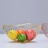 Electroplated Iron Wire Fruit Basket Snack Storage  Holder Household Tableware Golden default