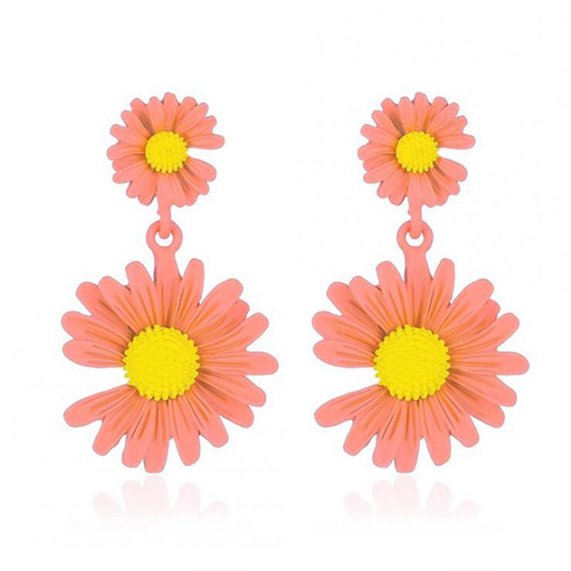 Elegant Daisy Earrings Cute Flower Earrings for Women Gift  01 Flesh