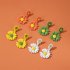 Elegant Daisy Earrings Cute Flower Earrings for Women Gift  03 yellow