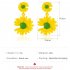 Elegant Daisy Earrings Cute Flower Earrings for Women Gift  03 yellow