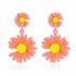 Elegant Daisy Earrings Cute Flower Earrings for Women Gift  05 white