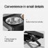 Elevated Dog Bowls With Raised Dog Bowl Stand Stainless Steel Bowls Stand For Large Dogs Cervical Spine Protection original design for big dogs Classic black