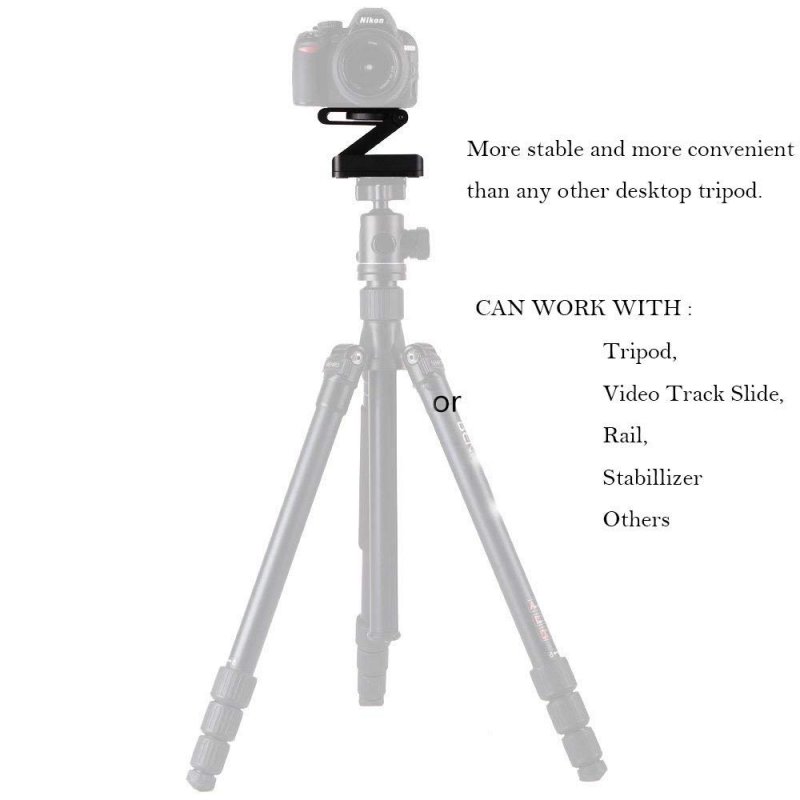 Portable Foldable Z Flex Tilt Camera Tripod Bracket Head for Photography Studio Stand Mount Holder 