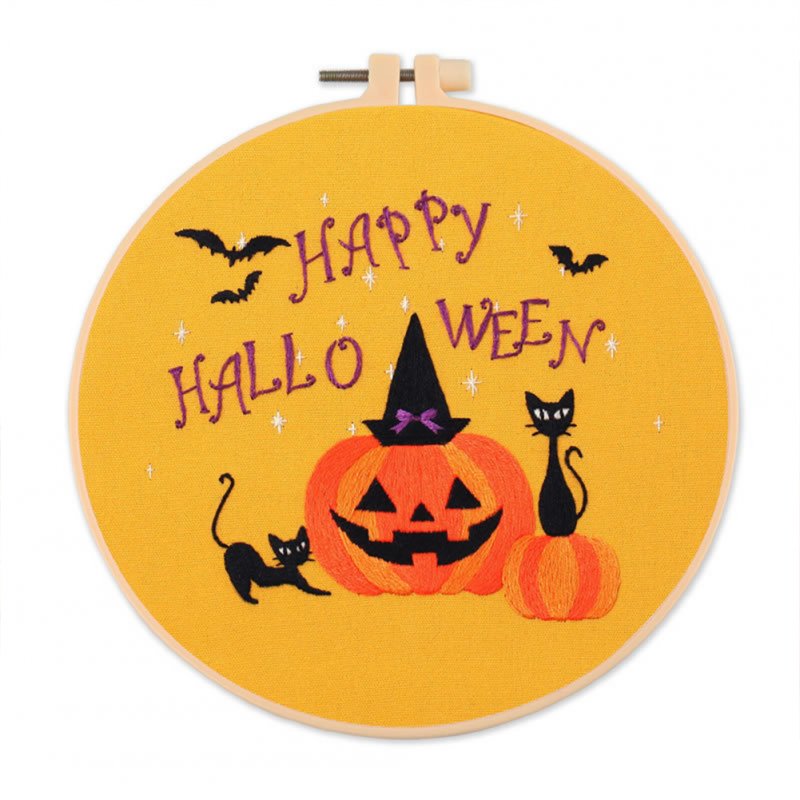 Embroidery Diy  Material  Kit Halloween Style Embroidery Tools Accessories Halloween S355 Embroidery Material Pack
