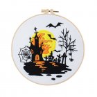 Embroidery Kit Halloween Pattern Series Matching Embroidery Thread Needles Instruction Manuals For Craft Lover CX0857