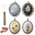 Embroidery  Pendant  Kit Embroidered  Pendant Necklace With Needle Thread For Diy Art Crafts 4  30 40mm