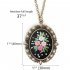 Embroidery  Pendant  Kit Embroidered  Pendant Necklace With Needle Thread For Diy Art Crafts 4  30 40mm