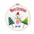 Embroidery  Set Christmas Series 14ct Hanging Picture Simple Beginner Manual Diy Craft Kit Snowman