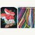 Embroidery Starter Kit With Embroidery Hoops Scissors Needle Threader Colorful Mushrooms Pattern Cross Stitch Starter Kits 4 piece set