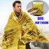 Emergency Blanket Field Survival Rescue Curtain Outdoor Life saving Silver Plus Gloden Travel Tools Golden