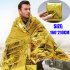 Emergency Blanket Field Survival Rescue Curtain Outdoor Life saving Silver Plus Gloden Travel Tools Golden