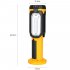 Emergency  Light Multi function Built in Battery Usb Charging Work Light Two color Lighting Maintenance Light Yellow