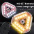 Emergency Strobe Lights Flashing Lights With 7 Lighting Modes Wireless Remote Control USB Charging Cable Waterproof Led Strobe Light For Car Riding Single lamp 