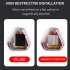 Emergency Strobe Lights Flashing Lights With 7 Lighting Modes Wireless Remote Control USB Charging Cable Waterproof Led Strobe Light For Car Riding Double lamp 