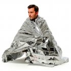 Emergent Blanket Lifesave Dry Outdoor First Aid Survive Camp Space Foil 130 210 Silver 130x210cm