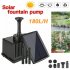 Energy Saving Solar Fountain Submersible Water Pump With Sponge Filter Panel For Fish Tank Pond Pool Decoration black