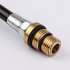 Engine Air Valve Holder Pressure Pipe M14 M12 Threads To 1 4  NPT 30psi 110psi Cylinder Leakage Test Assistant Tools black