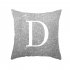 English Alphabet Throw  Pillow  Covers Sofa Car Cushion Cover Home Decorative Pillowcase 45 45cm d