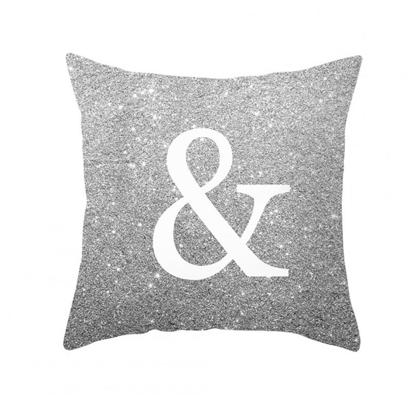 English Alphabet Throw  Pillow  Covers Sofa Car Cushion Cover Home Decorative Pillowcase 45*45cm &