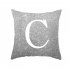 English Alphabet Throw  Pillow  Covers Sofa Car Cushion Cover Home Decorative Pillowcase 45 45cm d