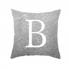 English Alphabet Throw  Pillow  Covers Sofa Car Cushion Cover Home Decorative Pillowcase 45 45cm b
