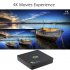 Enjoy a cinematic experience from the comfort of your living room with this Android 6 0 TV Box that features 4K resolution  3D movie support  Airplay  and more 