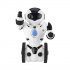 Enjoy the five different characteristics of this auto balancing RC stunt robot  Dancing  serving drinks  boxing  and more   this little robot pet can do it all 