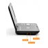 Enjoy your favorite DVDs on the go with this 7 Inch Widescreen Portable DVD Player with Copy Function 