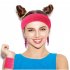 Environmental Protection Material Neon Prom Party Yoga Sports Headband Wristband Waist Bag Large Intestine Hair Ring Leg Set fluorescent green One size