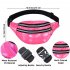 Environmental Protection Material Neon Prom Party Yoga Sports Headband Wristband Waist Bag Large Intestine Hair Ring Leg Set rose red One size