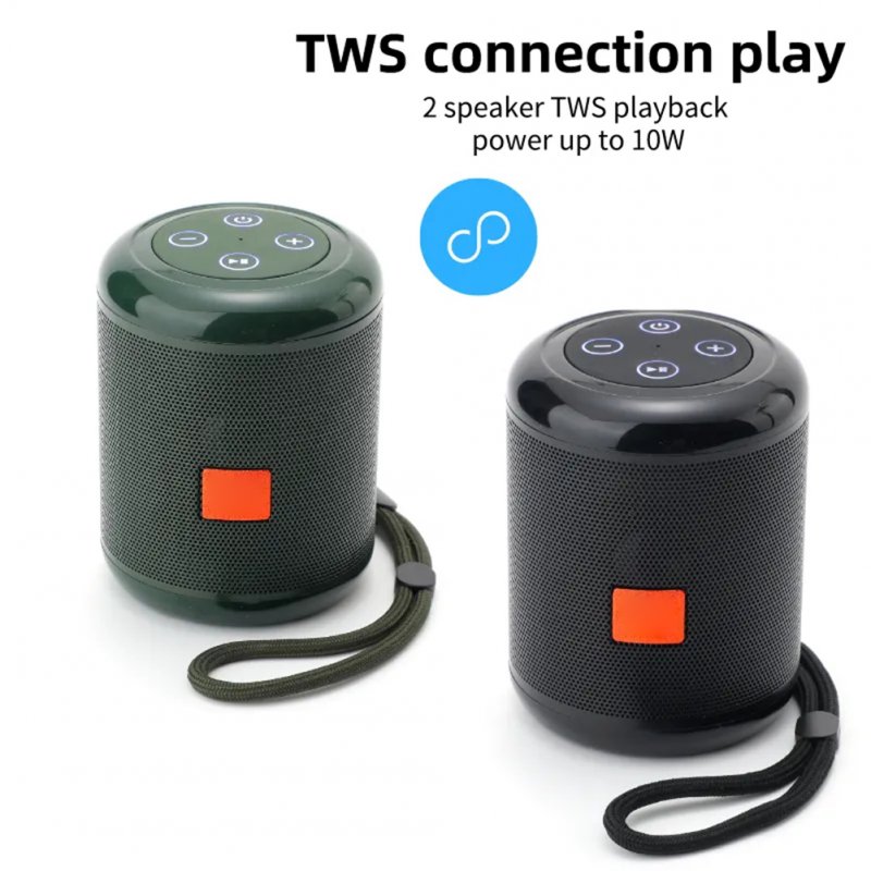 TG519 Portable Speaker Mini Wireless Speaker 10M Wireless Range USB Disk TF Card Player For Phones Travel Hiking Car 