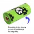 Epi Degradable Pet Garbage  Bag Dog Poop Picking Pouch Pet Supplies 12 rolls of white   dispenser 23 33cm  15 pieces per roll