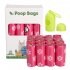 Epi Degradable Pet Garbage  Bag Dog Poop Picking Pouch Pet Supplies 12 rolls of white   dispenser 23 33cm  15 pieces per roll