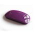 Ergonomic Curved Wireless 2 4 GHz Optical Slim Mouse Purple