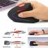 Ergonomic Mouse High Precision Optical Vertical Mouse Adjustable DPI Wireless Computer Mouse  Silver gray