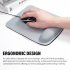 Ergonomic Mouse Pad With Wrist Support Gaming Mouse Mat With Wrist Rest Anti slip Rubber Base Mouse Pad For Home Office grey