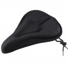 Ergonomic Soft Black Bicycle Seat Cover for Longer Cycling black