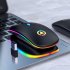Ergonomic Wireless Mouse Rechargeable Silent LED Backlit Portable Cute Mini Mouse Works for PC Computer Black