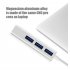 Ethernet Adapter 4 In 1 Hub 100 1000Mbps USB 3 0 Type C To RJ45 Multiport LAN Network Adapter For Laptop PC Computer Gigabit 1000Mbps Silver