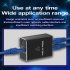 Ethernet Cable Splitter 1 Input 2 Output Ethernet Splitter High Speed 1000Mbps Network Adapter With USB Power Cable Ethernet LAN Network Adapter Hub For Compute