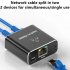 Ethernet Cable Splitter 1 Input 2 Output Ethernet Splitter High Speed 1000Mbps Network Adapter With USB Power Cable Ethernet LAN Network Adapter Hub For Compute