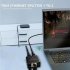 Ethernet Cable Splitter 1 Input 2 Output Ethernet Splitter High Speed 1000Mbps Network Adapter With USB Power Cable Ethernet LAN Network Adapter Hub For Compute