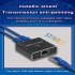 Ethernet Cable Splitter 1 Input 2 Output Ethernet Splitter High Speed 1000Mbps Network Adapter With USB Power Cable Ethernet LAN Network Adapter Hub For Compute