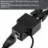Ethernet  Splitter 1 To 2 Cat7 Rj45 Deconcentrator Simultaneously Access Two Computers Splitter Black