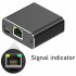 Ethernet Splitter 1 To 2 High Speed 1000Mbps Ethernet Splitter 2 Devices Simultaneous Networking RJ45 Splitter Adapter black