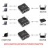 Ethernet Splitter 1 To 2 High Speed 1000Mbps Ethernet Splitter 2 Devices Simultaneous Networking RJ45 Splitter Adapter black