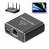 Ethernet Splitter 1 To 2 High Speed 1000Mbps Ethernet Splitter 2 Devices Simultaneous Networking RJ45 Splitter Adapter black