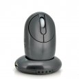 Wireless Mouse with Charging Dock + USB Hub