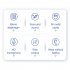 Excellent Sound Quality Wired  Earphones Low latency Noise Cancelling Ergonomic Design In ear Stereo Earplugs With Microphone silver
