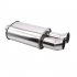Exhaust Tips Muffler Dual Outlet Stainless Steel Exhaust Muffler Pipes Straight Through Performance Exhaust Tip Exhaust Pipe Automobile Accessories XH EP053 SL 